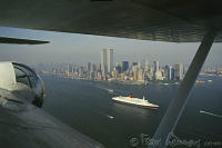 USA, New York, View from Catalina PBY-5A hydroplane.  Peter Stuyvesant Travel Odyssey 1993/1994.