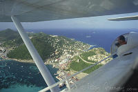 Sint Maarten, View from Catalina PBY-5A hydroplane. Peter Stuyvesant Travel Odyssey 1993/1994.